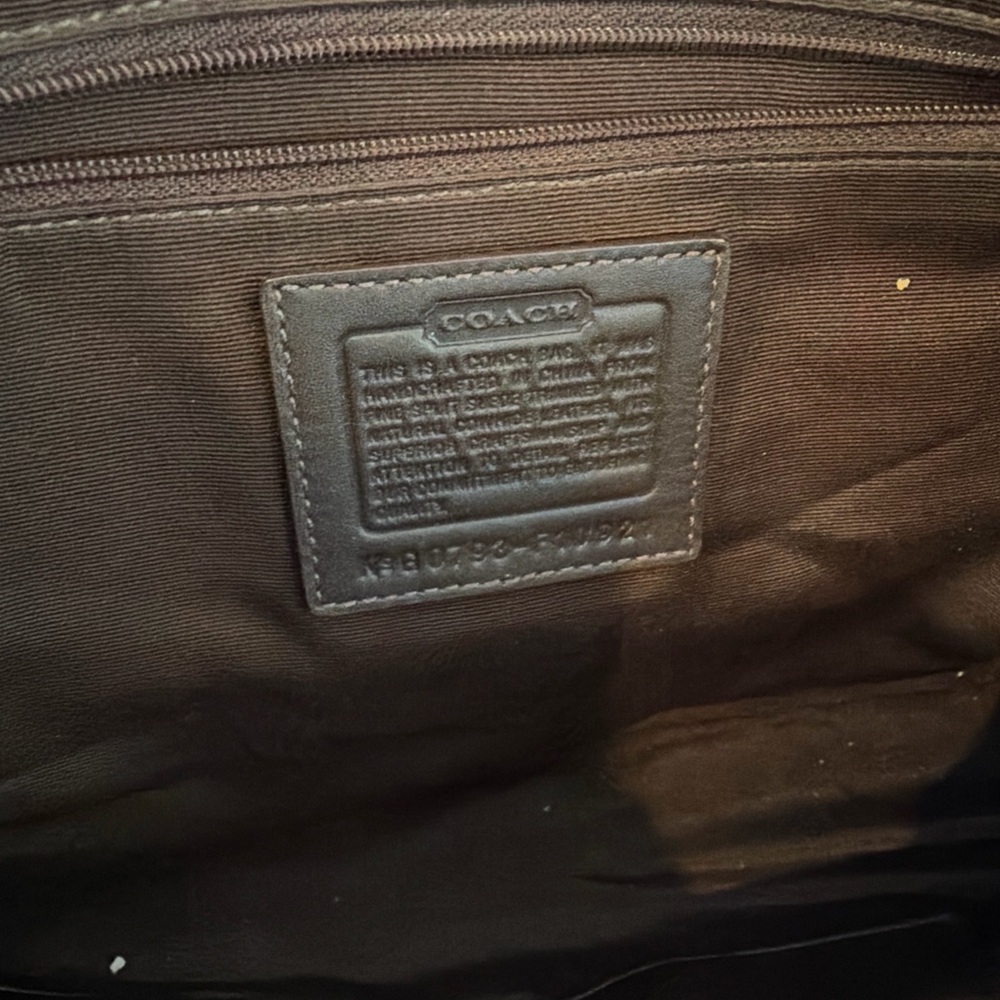 Y2K COACH SOHO HAMPTON SATCHEL BUCKLE LEATHER TWO TONE BAG - Picture 14 of 16